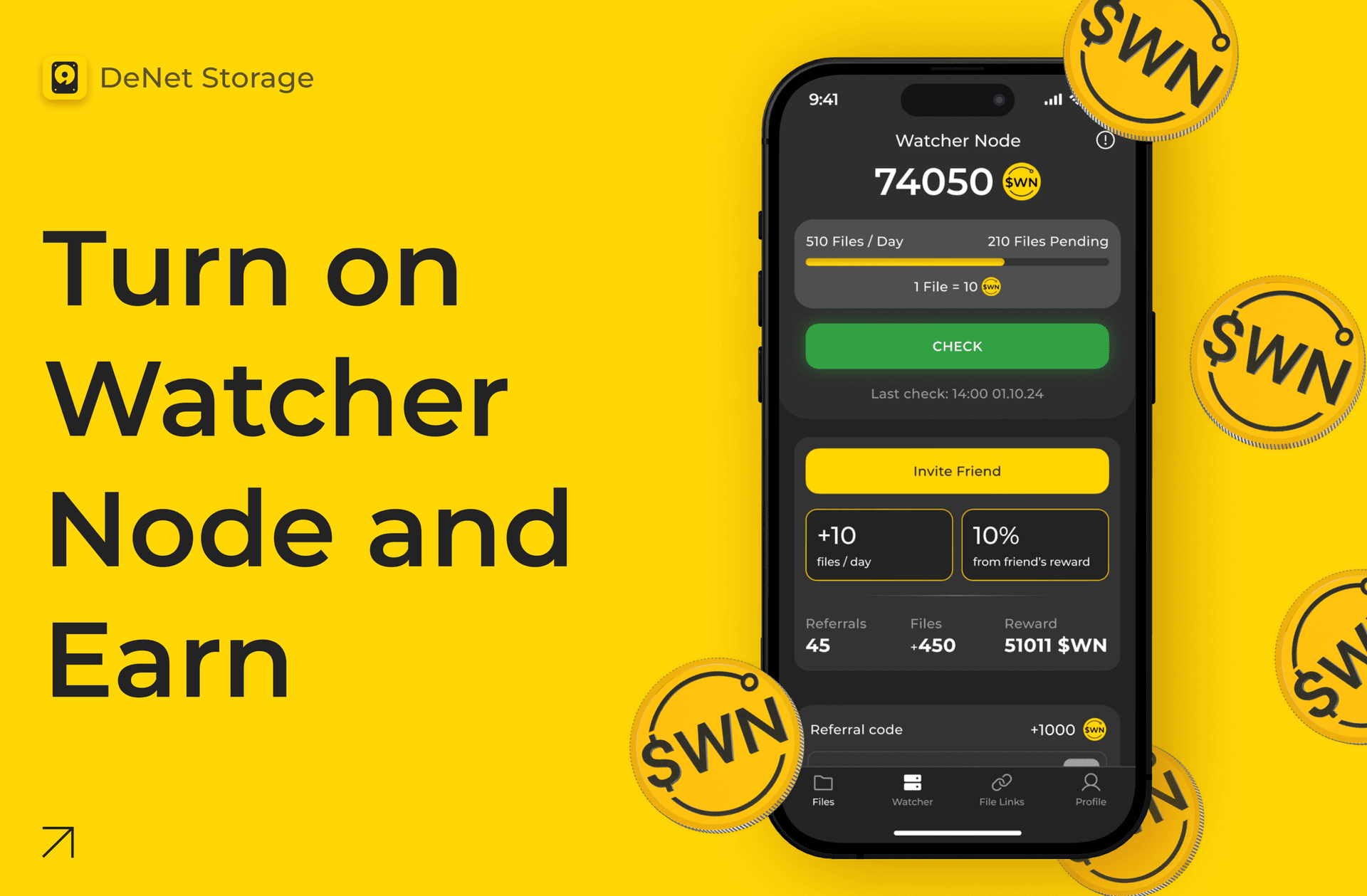 Contribute to DePIN Storage and Earn: DeNet's Mobile Watcher Node