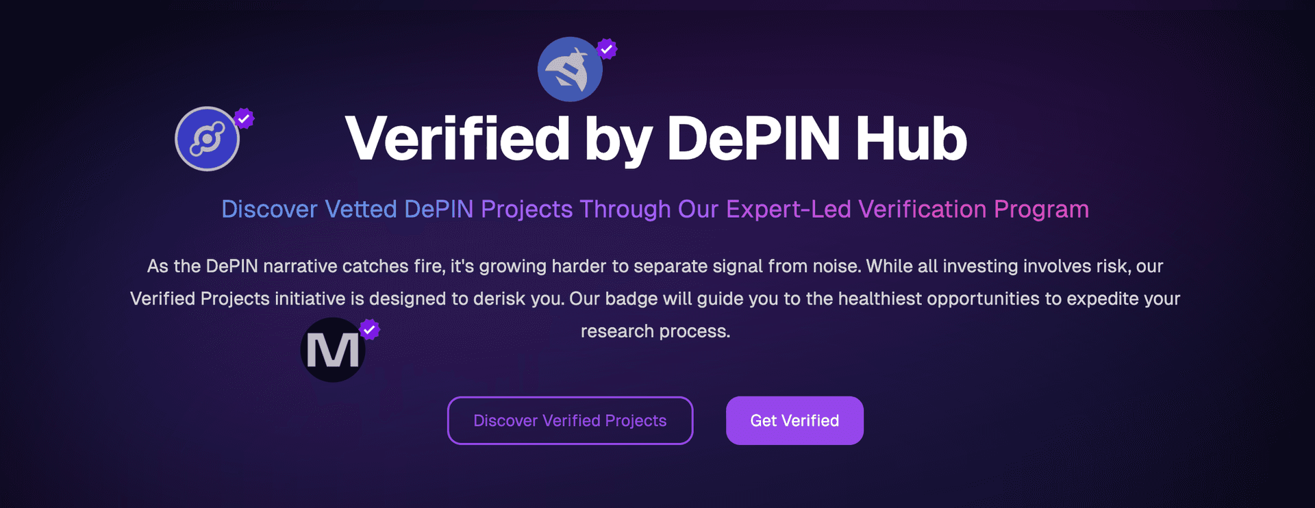 Introducing: Verified Projects βThe DePIN Standard You Asked For π―